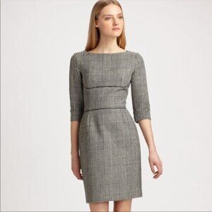 Stella McCartney Gray Ada Houndstooth Dress 42